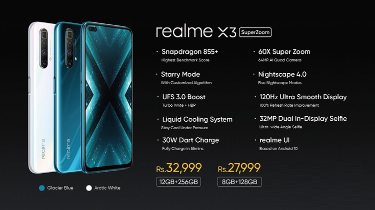 India Desire : Realme X3 SuperZoom Flipkart Price @Rs 27999: Next Sale Date 21st July @12PM, Launch Date, 60X Zoom Super Zoom, Specifications & Buy Online In India